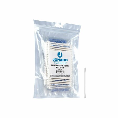 JONARD TOOLS Rounded Cotton Swabs, PK125 CWR-125